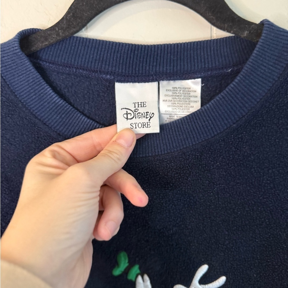 The Disney Store Vintage Navy Crewneck Sweater with Mickey and Friends, Size M - Picture 2 of 6